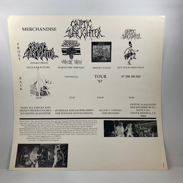 Cryptic Slaughter – Stream Of Consciousness LP USED Vinyl VG/VG+