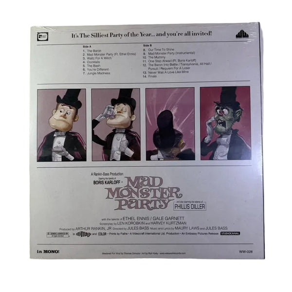 Maury Laws / Jules Bass – Mad Monster Party (Original Motion Picture Soundtrack) LP NOS Vinyl Mint Still Sealed