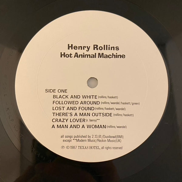 Henry Rollins – Hot Animal Machine LP USED VG++/NM 1987 Pressing