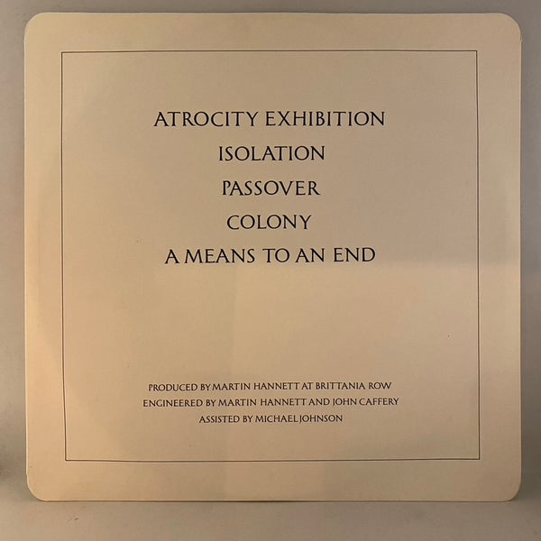 Joy Division – Closer LP USED VG+/VG+ 1980 Original UK Pressing Rounded Corner Dark Red Vinyl