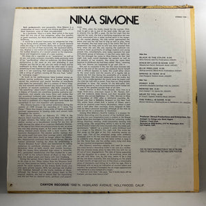 Nina Simone – Gifted & Black LP USED Vinyl VG+/G
