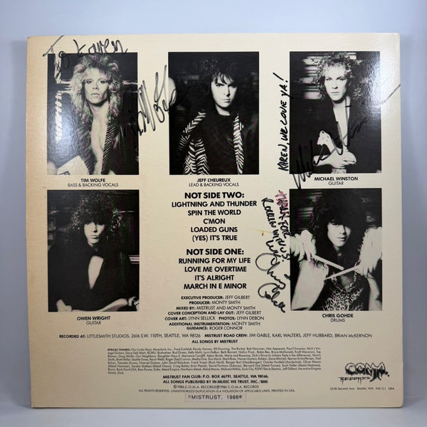 Mistrust – Spin The World LP USED Vinyl VG+/VG+