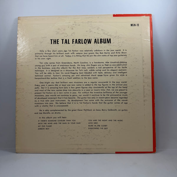 Tal Farlow – The Tal Farlow Album 10" USED Vinyl VG+/VG