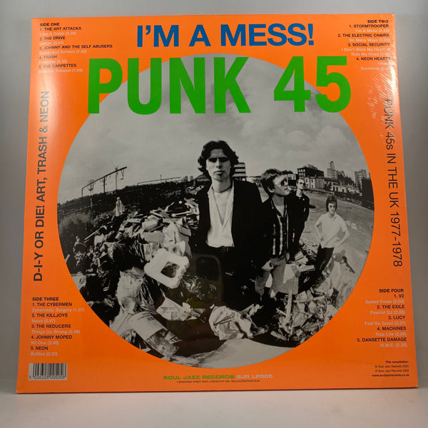 Various – Punk 45: I'm A Mess! D-I-Y Or Die! Art, Trash & Neon – Punk 45s In The UK 1977-78 LP USED Vinyl Mint / Still Sealed