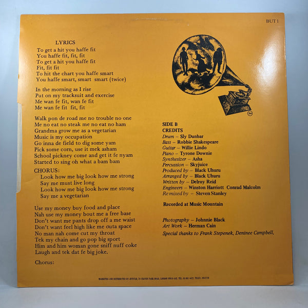 Black Uhuru – Fit You Haffe Fit LP USED Vinyl VG++/VG+