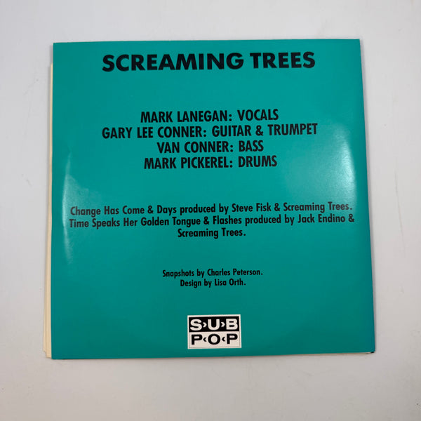 Screaming Trees – Change Has Come b/w Days / Time Speaks Her Golden Tongue b/w Flashes 7" USED Vinyl NM/VG++ Color Vinyl