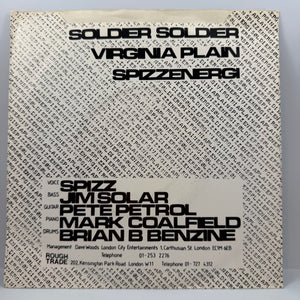 Spizzenergi – Soldier Soldier 7" USED Vinyl VG+/VG+