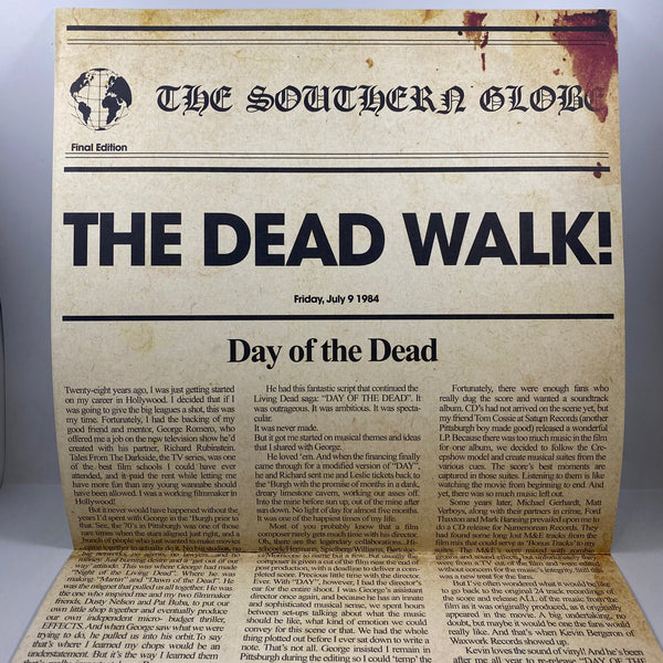 John Harrison – George A. Romero's Day Of The Dead LP USED Vinyl VG+/VG Color Vinyl