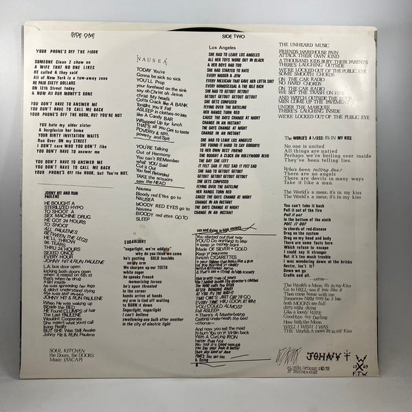 X – Los Angeles LP USED Vinyl VG+/VG+ Original Pressing