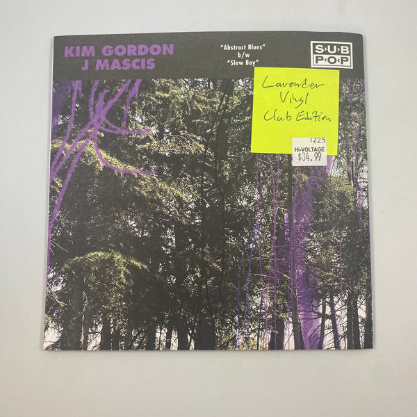 Kim Gordon, J Mascis – Abstract Blues b/w Slow Boy 7" USED Vinyl NM/NM Color Vinyl