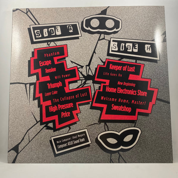 Shoji Meguro, Atlus Sound Team – Persona 5 Vinyl Soundtrack: Essential Edition LP USED Vinyl Box Set NM/VG+ Color Vinyl