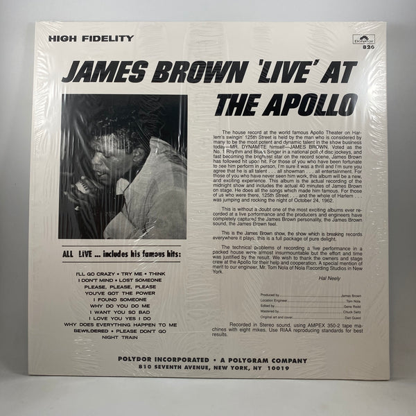 James Brown – Live At The Apollo LP USED Vinyl VG+/NM