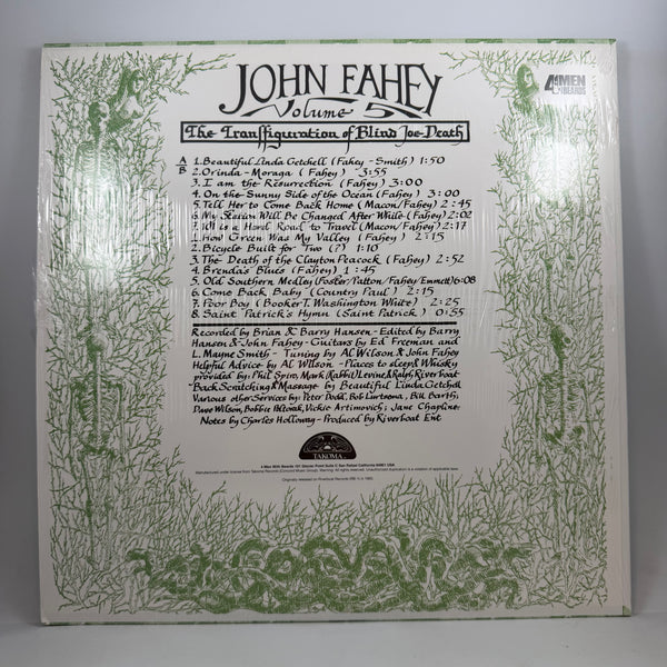 John Fahey – Volume 5 - The Transfiguration Of Blind Joe Death LP USED Vinyl NM/NM Color Vinyl