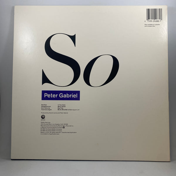 Peter Gabriel – So LP USED Vinyl VG++/VG++