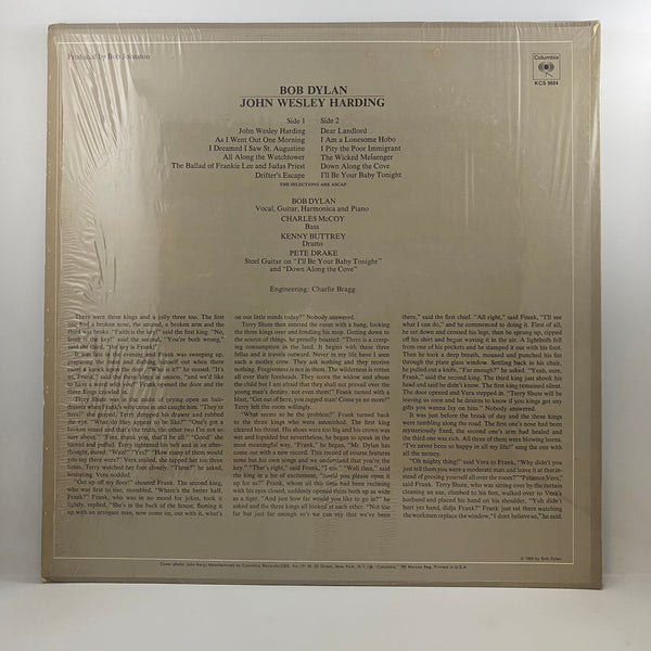 Bob Dylan – John Wesley Harding LP USED Vinyl VG+/VG+ 1970s Reissue Terre Haute Pressing