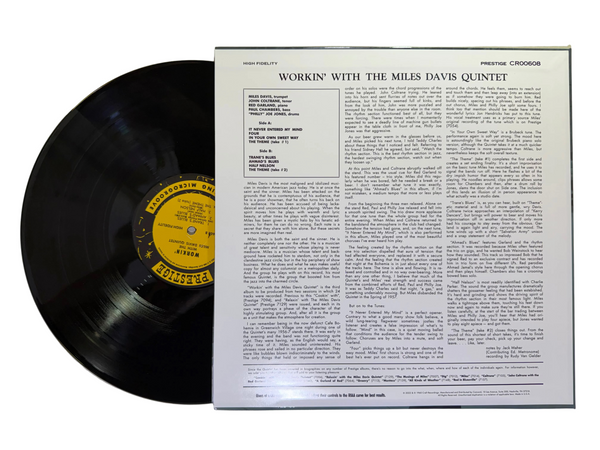 The Miles Davis Quintet – Workin’ With The Miles Davis Quintet LP USED Vinyl VG+/NM