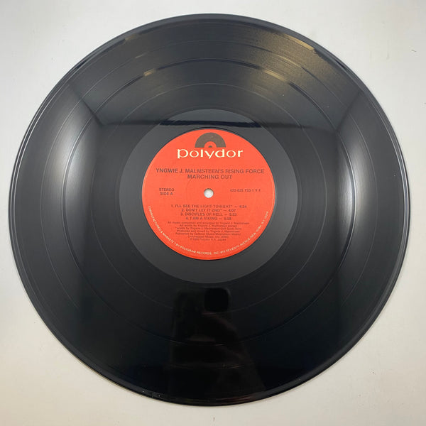 Yngwie J. Malmsteen's Rising Force – Marching Out LP USED Vinyl NM/VG+