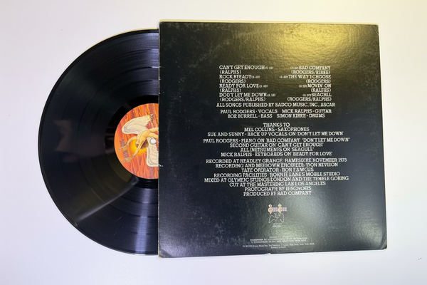 Bad Company – Bad Company LP USED Vinyl VG+/VG+