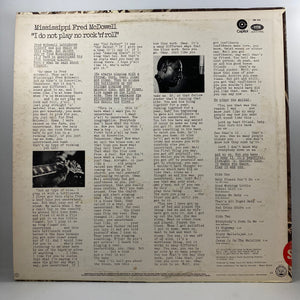 Mississippi Fred McDowell – I Do Not Play No Rock 'N' Roll LP USED Vinyl VG+/VG