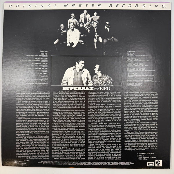 Supersax – Supersax Plays Bird LP USED Vinyl VG++/VG++ Audiophile