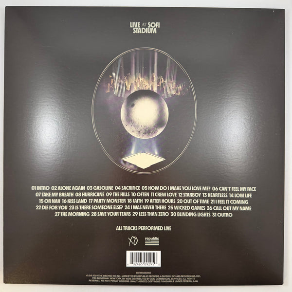 The Weeknd – Live At SoFi Stadium LP USED Vinyl VG++/VG++