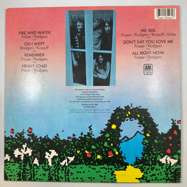 Free – Fire And Water LP USED Vinyl VG+/VG+
