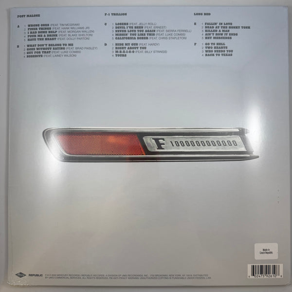 Post Malone – F-1 Trillion: Long Bed LP USED Vinyl NOS Sealed Colored Vinyl