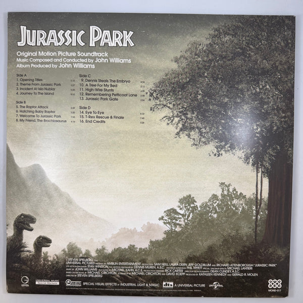John Williams  – Jurassic Park (Original Motion Picture Soundtrack) LP USED Vinyl VG+/VG+