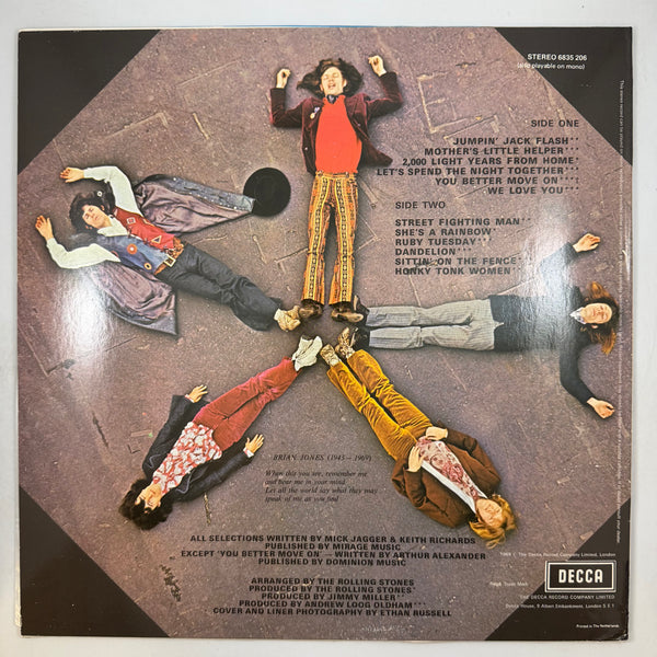 Rolling Stones – Through The Past, Darkly (Big Hits Vol. 2) Netherlands Pressing, LP USED Vinyl VG++/VG++ Color Vinyl