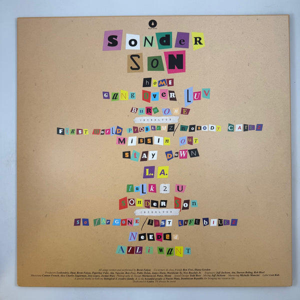 Brent Faiyaz – Sonder Son LP USED Vinyl VG+/VG++