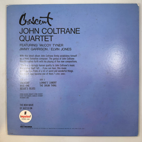 John Coltrane Quartet – Crescent Japanese Pressing LP USED Vinyl VG+/VG+