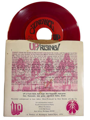 UP – Just Like An Aborigine / Hassan I Sabbah USED 7" VG+/VG+ Color Vinyl