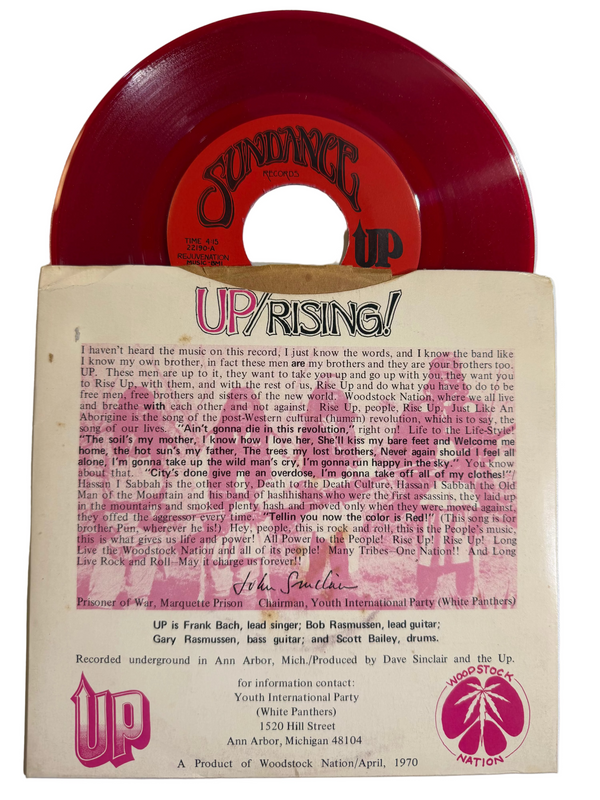 UP – Just Like An Aborigine / Hassan I Sabbah USED 7" VG+/VG+ Color Vinyl