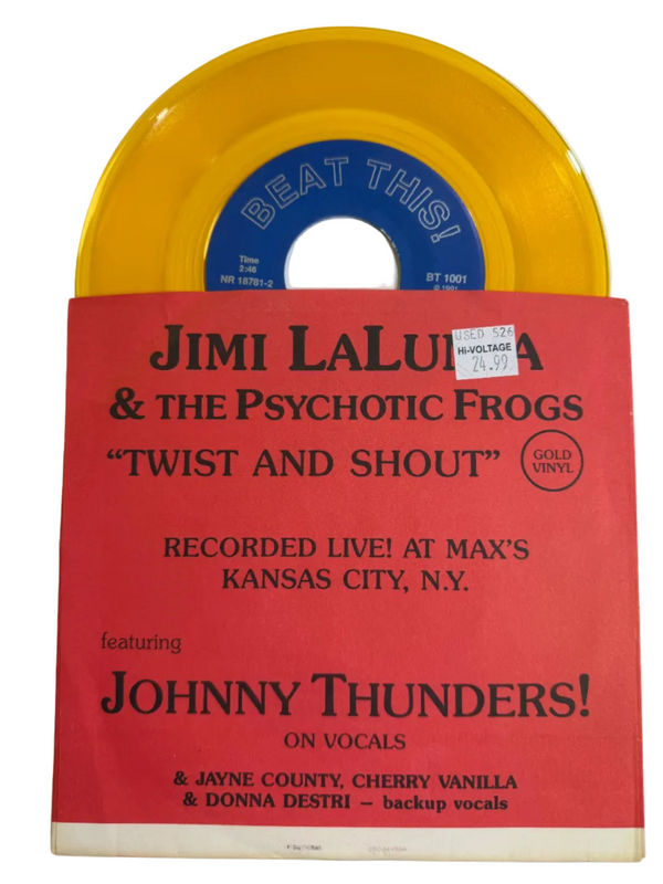 Jimi Lalumia & The Psychotic Frogs Featuring Johnny Thunders – Live At Max's Kansas City 7" USED VG++/VG++