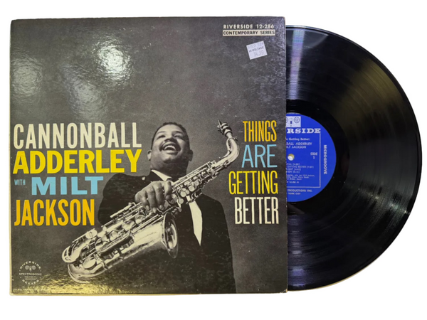 Cannonball Adderley With Milt Jackson – Things Are Getting Better LP USED VG+/VG
