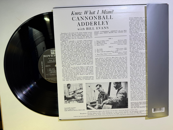 Cannonball Adderley With Bill Evans – Know What I Mean? LP USED VG++/VG++