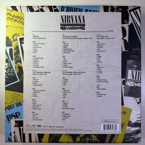 Nirvana – Nevermind (30th Anniversary Edition) LP USED BOX SET VG++/VG++