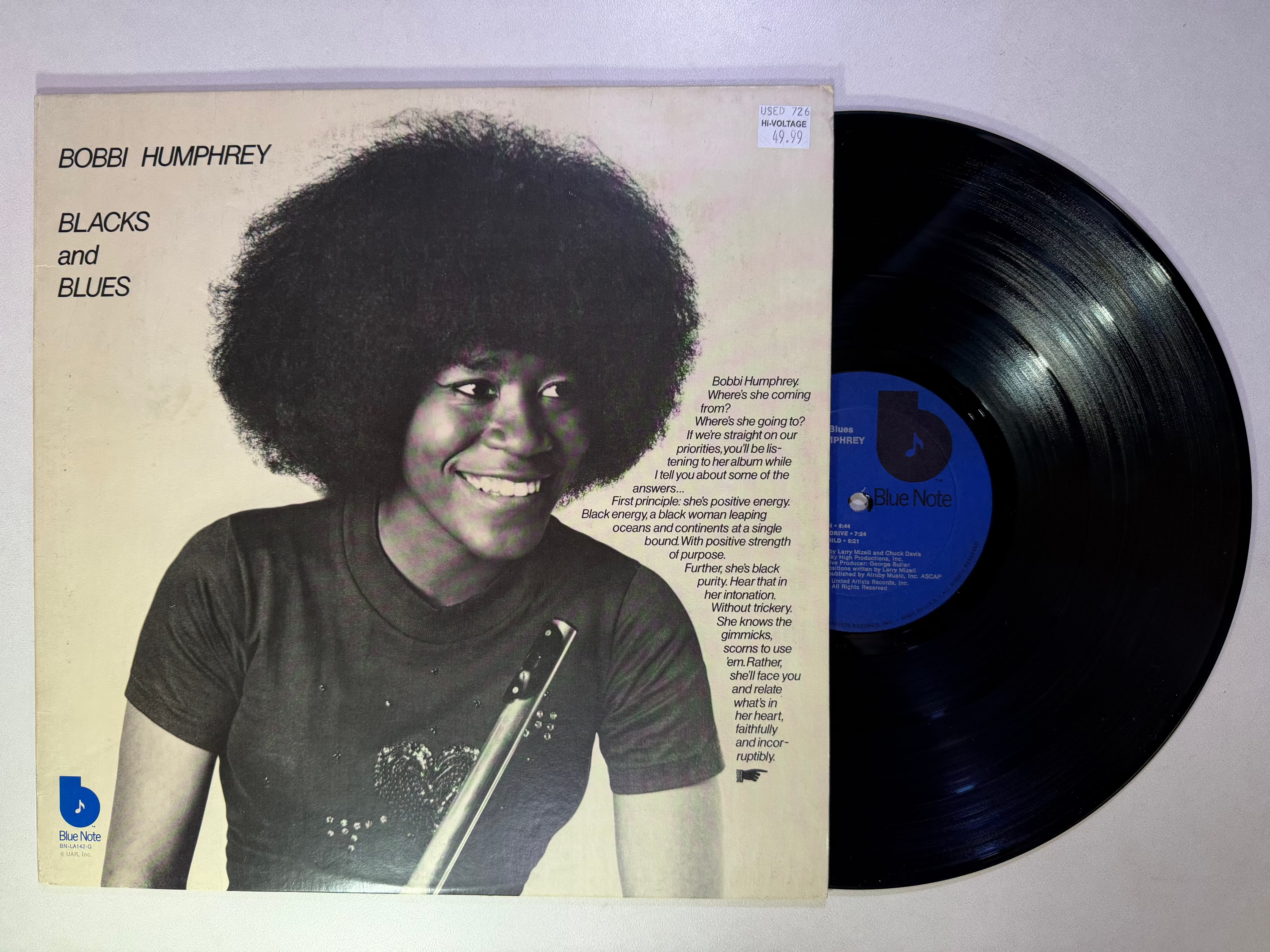Bobbi Humphrey – Blacks And Blues LP USED VG++/VG+ – Hi-Voltage Bobbi Humphrey – Blacks And Blues LP USED VG++/VG+ – Hi-Voltage
