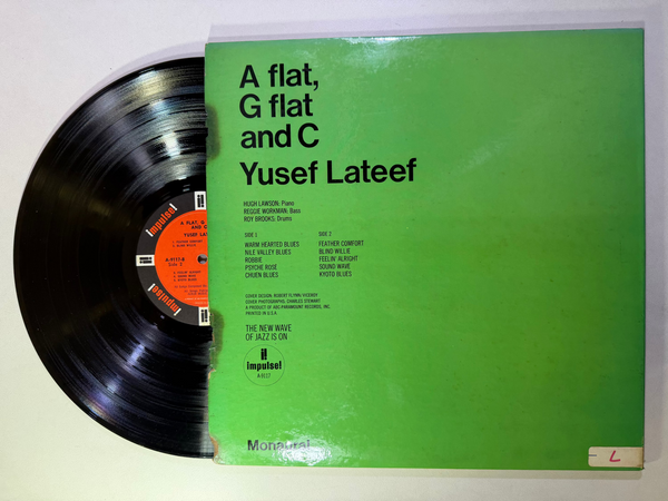 Yusef Lateef – A Flat, G Flat And C LP USED VG++/G