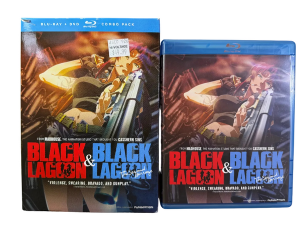 Black Lagoon & Black Lagoon: The Second Barrage Blu-Ray + DVD Combo PACK USED