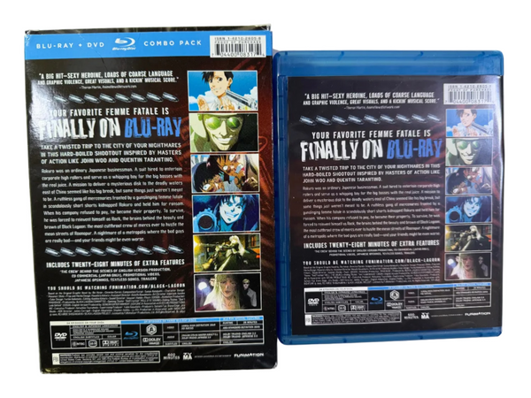 Black Lagoon & Black Lagoon: The Second Barrage Blu-Ray + DVD Combo PACK USED