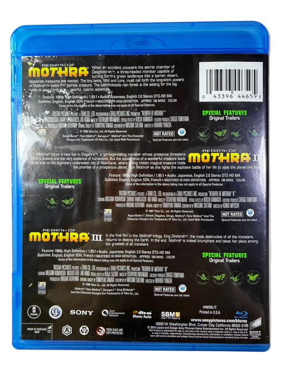 Rebirth of Mothra I II III Used Blu-Ray