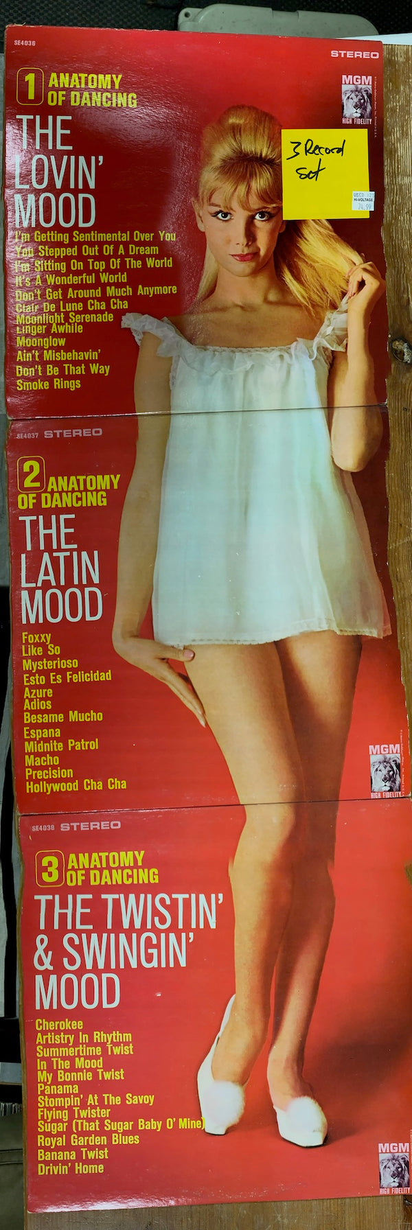 Various – Anatomy Of Dancing, Vol. 1, 2, and 3 - The Lovin' Mood, The Latin Mood, The Twistin' & Swingin' Mood LP USED Vinyl VG+/VG