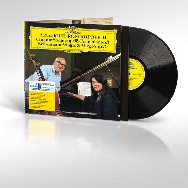 Martha Argerich & Mstislav Rostropovich - Chopin: Sonate Op. 65, Polonaise Op. 3 LP NEW
