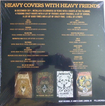 Metallica - Heavy Covers With Heavy Friends 2LP NEW IMPORT