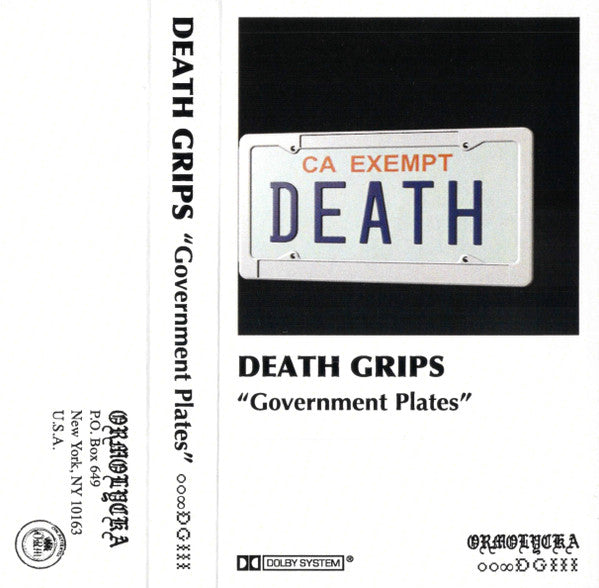 Death Grips - Government Plates CASSETTE NEW IMPORT