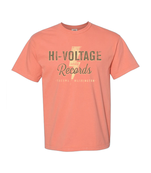 Hi-Voltage Distressed Logo T-Shirt - Terracotta