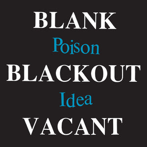 Poison Idea - Blank Blackout Vacant CD NEW