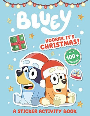 Activity Book Bluey: Hooray, It's Christmas!: A Sticker & Activity Book 9780593384176