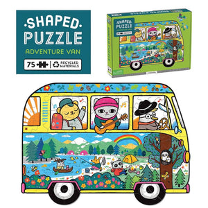 Adventure Van 75 Piece Shaped Scene Puzzle by Mudpuppy, Belinda Chen 9780735378926